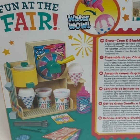 NWT Melissa and Doug Fun at the Fair Snow Cone & Slushie Playset Wooden … - Picture 9 of 16